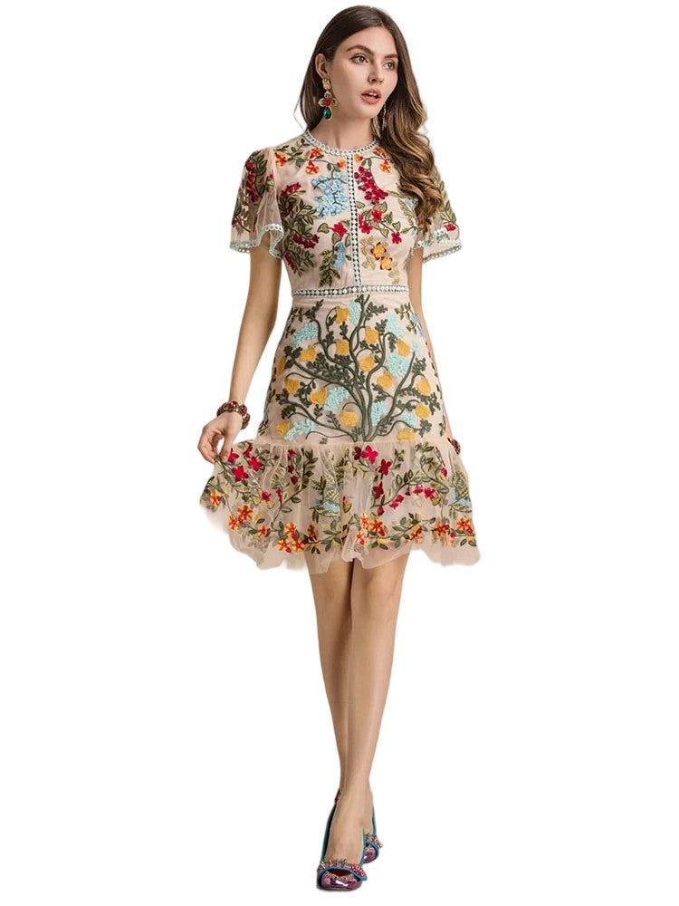 Women's Dresses,Summer Dresses,Party dresses,Lace dress,Mini Dresses,Embroidery Dresses