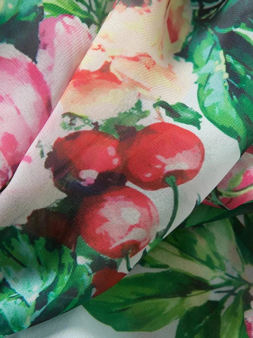 Chiffon Bow Shoulder Bohemian Floral Print Maxi Dress - Image 13