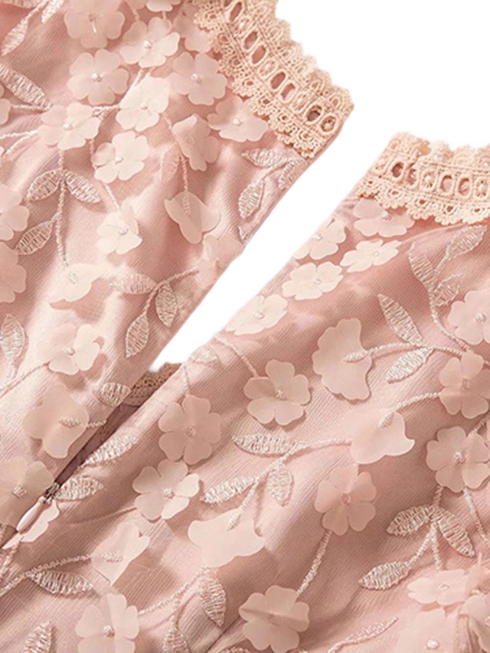 Summer Fashion Runway Autumn Puff Sleeve Floral Party Dress - Image 12