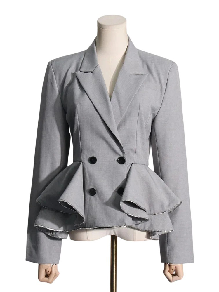 Autumn Vintage Women's Short Suit Coat, Long Sleeve